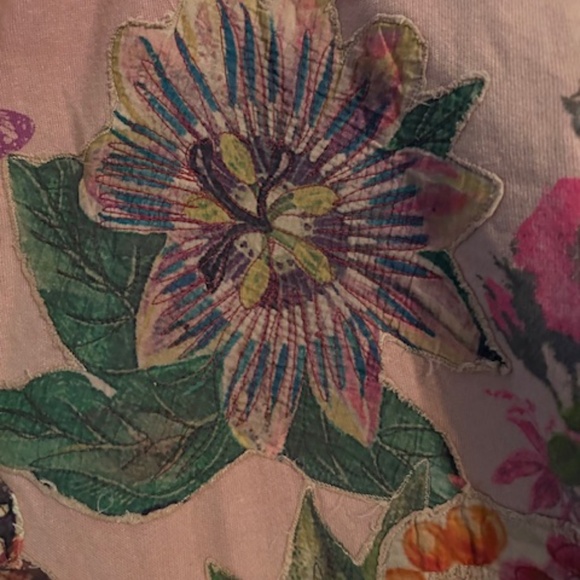 NWT- Magnolia Pearl Appliqué La Jolla Joggers Pants 913 Sunfaded Acal - Picture 3 of 7